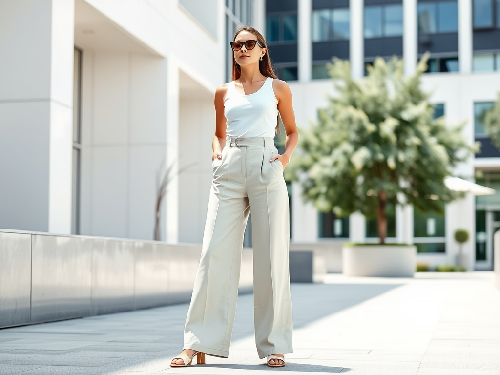 casapintea.ro | Outfit minimalist cu pantaloni evazati: Mai puțin înseamnă mai mult