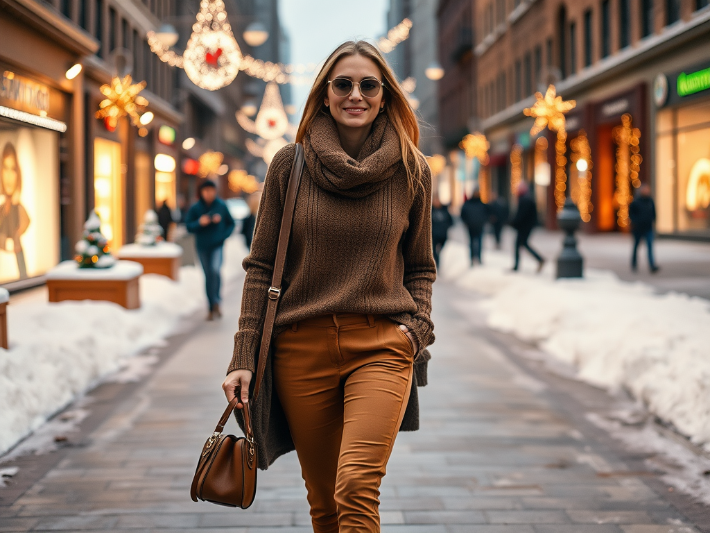 casapintea.ro | Cum să te îmbraci elegant cu pantaloni maro prin iarnă